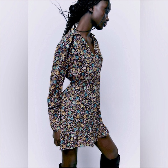 Zara Floral Printed Dress - Picture 1 of 10